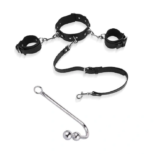 and Collar Hook 5334 Elegant Anal with Beaded Cuffs 1203